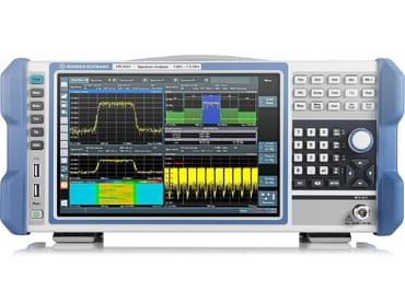 Spektrální analyzátor, stolní analyzátor spektra, Rohde & Schwarz FPL1000, tracking generátor, předzesilovač, EMC, EMI, předvedení, zapůjčení